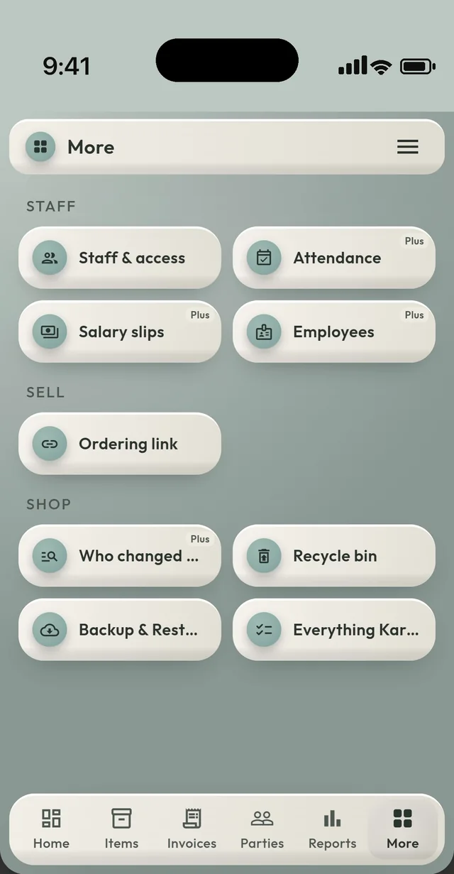 More — staff, attendance, backup
